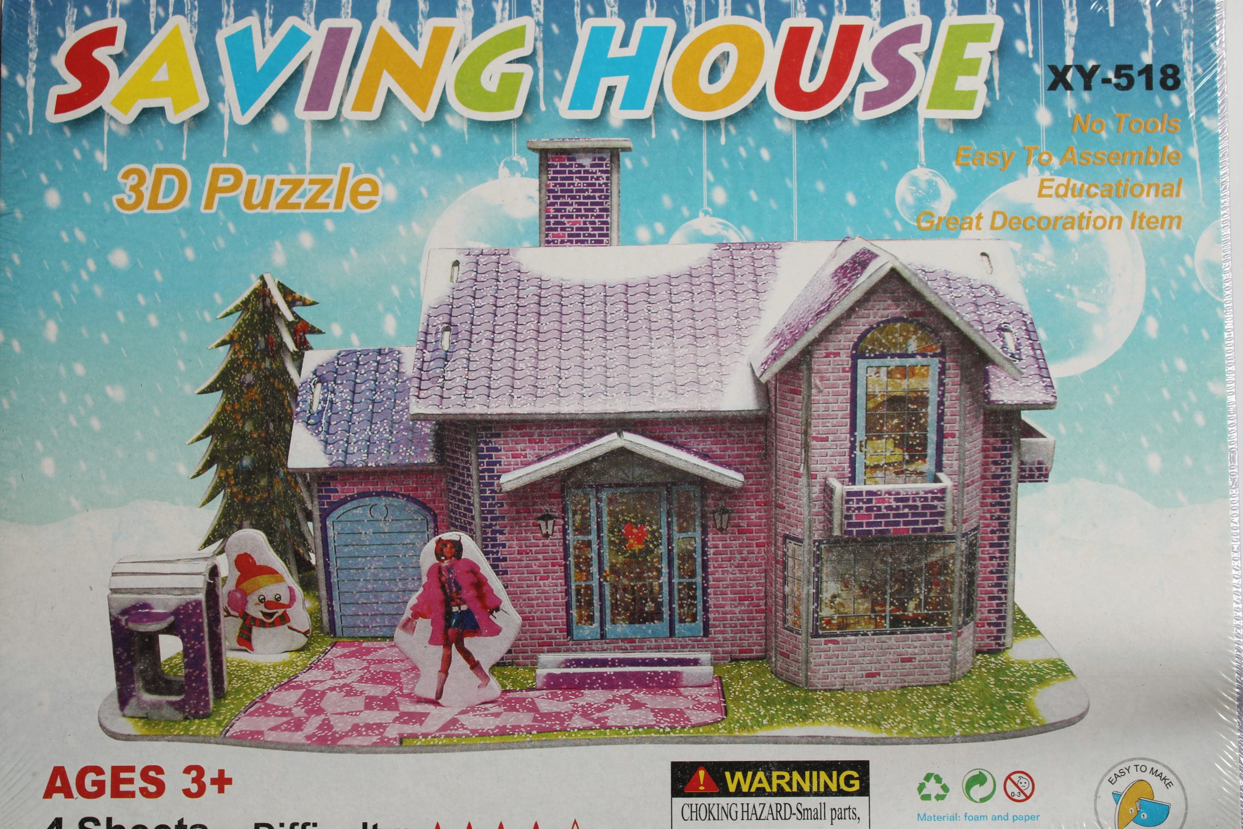 Puzzle piankowe 3D klocki przestrzenne