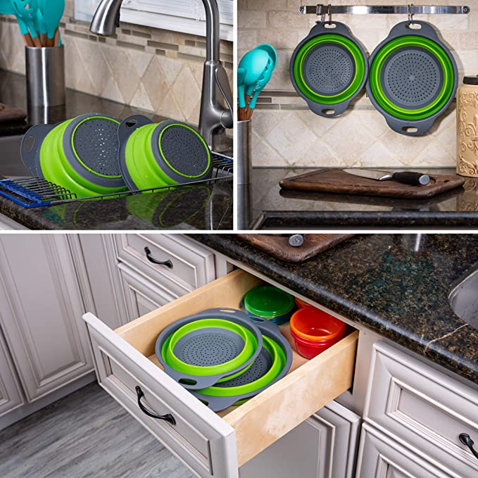 SITKO SILIKONOWE SKŁADANE DURSZLAK OKRĄGŁY - obrazek 6