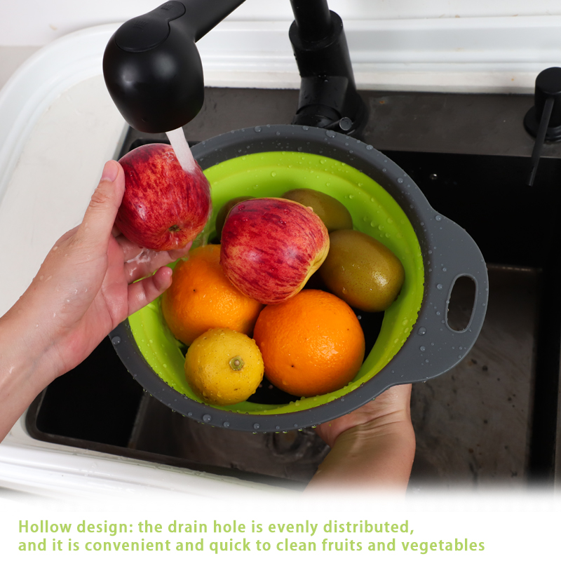 SITKO SILIKONOWE SKŁADANE DURSZLAK OKRĄGŁY - obrazek 8