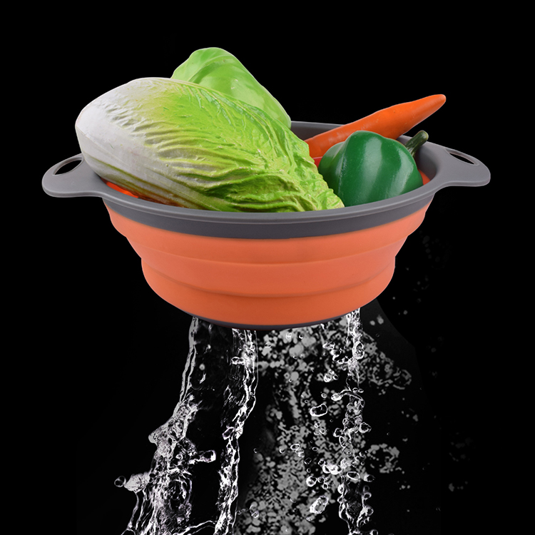 SITKO SILIKONOWE SKŁADANE DURSZLAK OKRĄGŁY - obrazek 2